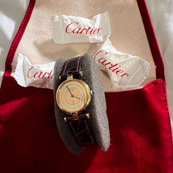 Cartier Paris Womens Watch New Swiss Made Strap Leather Made in France main image 5